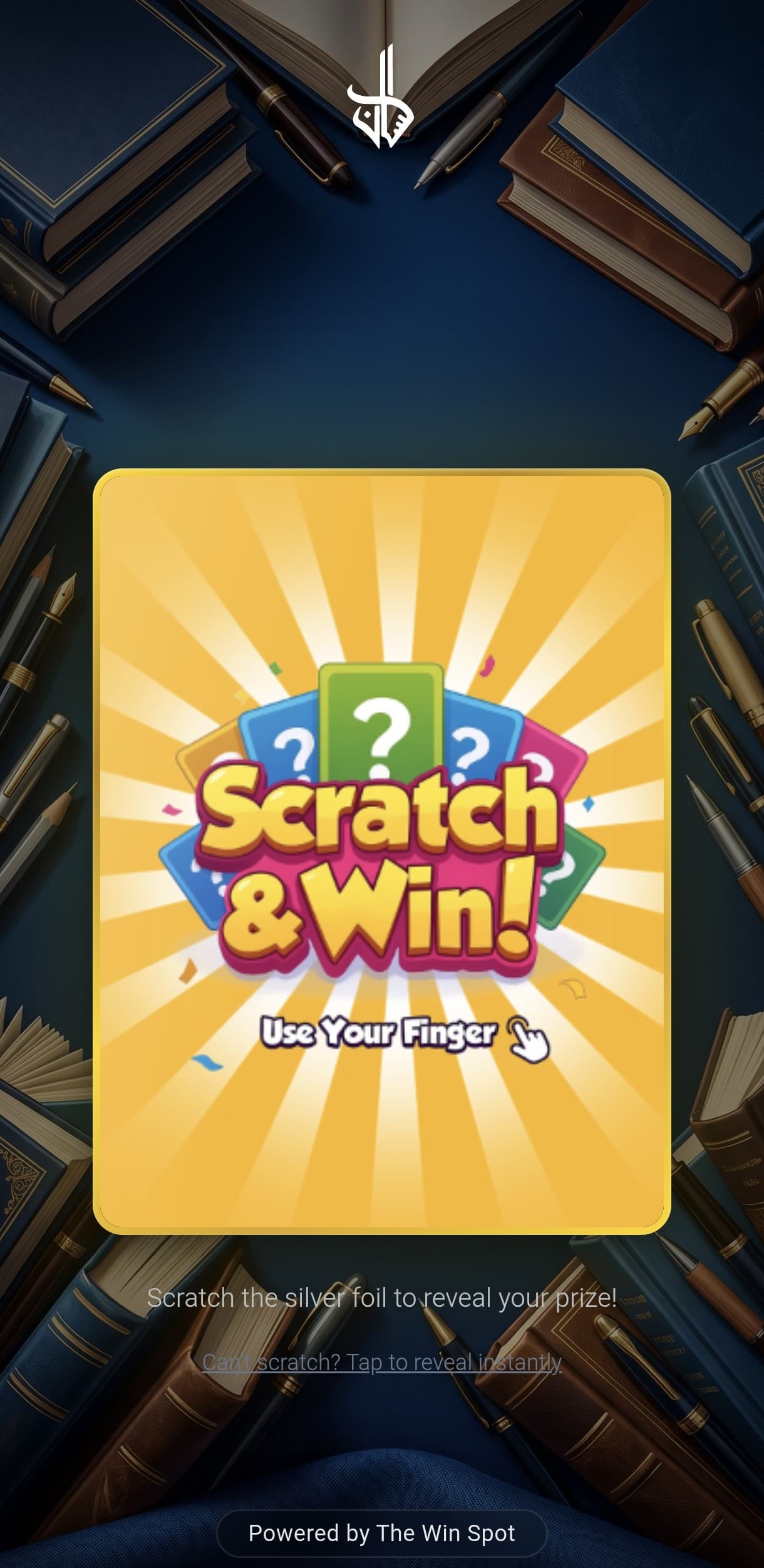 Scratch and Win Game Interface